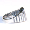 Mens Ashes Antique Ridged Ring